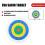Color Face Practice Board Shoot Targets with Solid Pad for Outdoor Placement 10