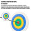 Color Face Practice Board Shoot Targets with Solid Pad for Outdoor Placement 7