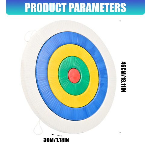 Color Face Practice Board Shoot Targets with Solid Pad for Outdoor Placement 2