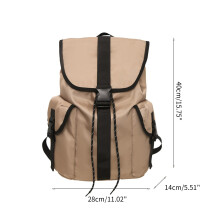 Vintage School Backpack Casual Travel Laptop Backpack for Student School Bag Black