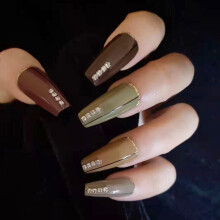 Long Nail Tips Manicure Tool Salon-Home False Nail Art Tips Cover Pack of Transparent