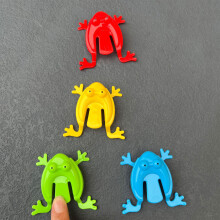 Jumping Leaping Frog Toy Table Colorful Finger Pressing Supplies Frog Toy
