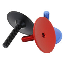 1-1/8 Bicycle Aluminum Alloy Bolt Mountain Bike Stem Top Cap Cover Headset Screw Black