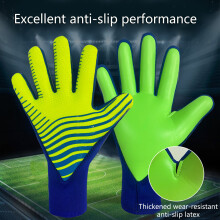 Strong Grip Gloves with Finger Protections Non-Slip Color blue and green Number 7