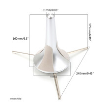 Portable Trumpet Stand Detachable Tripod Holder for Trumpet Storage and Display Silver