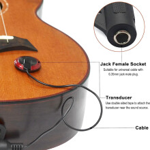 Guitar Pickups Guitar Piezo Pickup Transducer Pickups for Guitar Violins Ukulele Black
