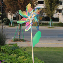Colorful Reflective Windmill Spinners for Kids Parties Garden Lawn Decorations large