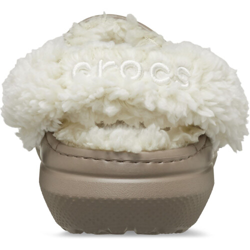 Crocs (, ) Crocs Classic Fleece Lined Textile Blend Mushroom Clogs 1