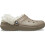 Crocs (, ) Crocs Classic Fleece Lined Textile Blend Mushroom Clogs 6