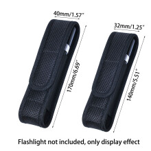 Tactically Flashlight Pouch Torch Holsters Belt Waist Pack Portable Torch Pouch S