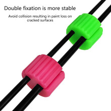 Fishing Rod Fixed Balls Rod Holder Rod Protections Anti-Collision Rod Pink 2 pack