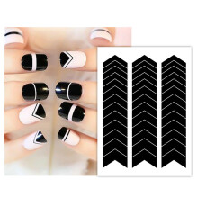 Self-Adhesive DIY French Nail Tips for Various Occasions and Nail Shapes 2A