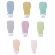 60/90ml Travel Size Bottle for Toiletries Silicone Travel Containers Leak Light gray 90ML