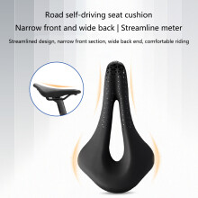 Waterproof Bike Seat Bicycles Cushion for Mountain Bike, Folding-Bike, Road Black silver