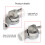 Fishing Chair Replacement Gear Pair for Backrest Position Use 25.2mm 1