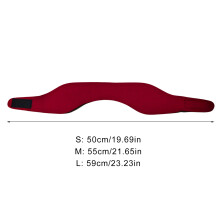 Swimming Headband Practical Swim Ear-Band Swimming Ear Protections Band L black