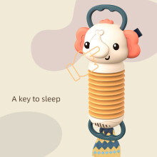 Cartoon Rattle Toy for Baby Touch and Feel Soft Crinkle Cloth Tail for Babies Elephant