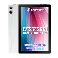 2025 Newest Android 14 Tablet 64GB ROM (1TB TF) 10 inch WiFi 5000mah Dual Camera