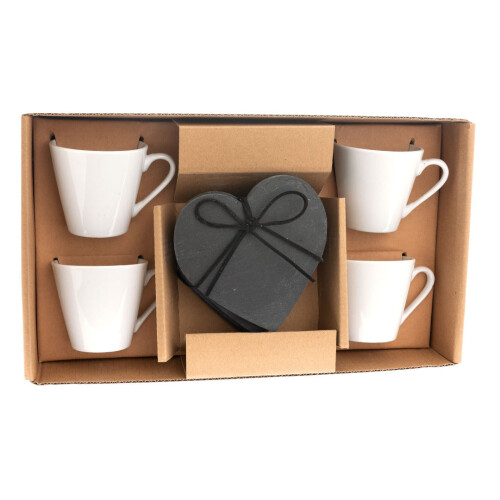 Set of 4 Espresso Cup and Coaster Set 2