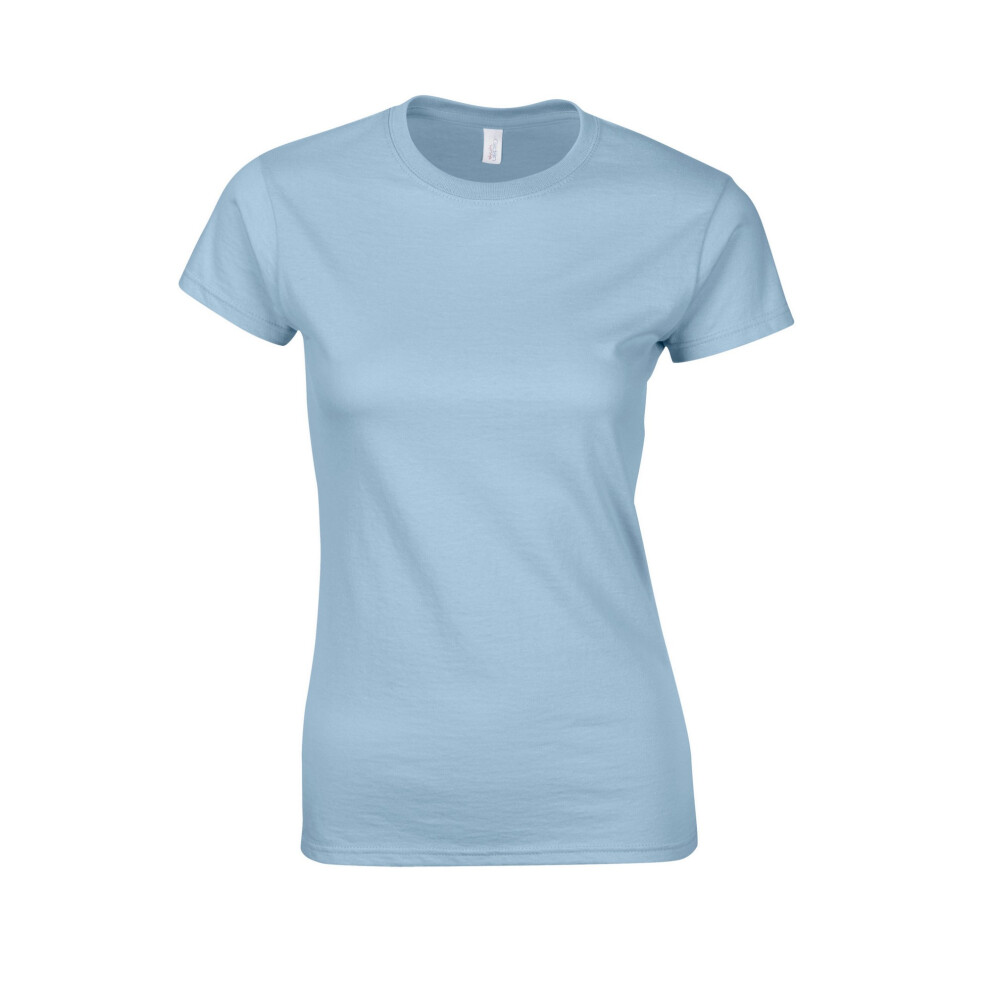Gildan (M, Light Blue) Womens/Ladies Softstyle Ringspun Cotton T-Shirt