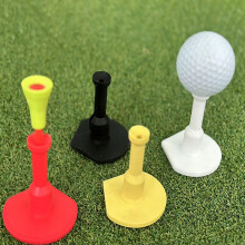 Opening Shape Golf Tees Indoor and Outdoor Golf Soft Rubber Tees Holder Yellow