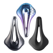 Breathable Mountain Road Bike Seat PU Waterproof Non-slip Cycling Seat Cushion Black