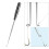 2Pcs/set Fishing Hook Extractor Fish Hook Quick Remover Tool with Storage Tube Black 8
