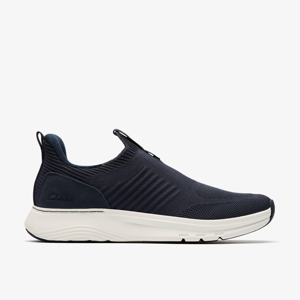 Clarks (Standard, 9 (Adults')) Motion Trek In Navy Knit