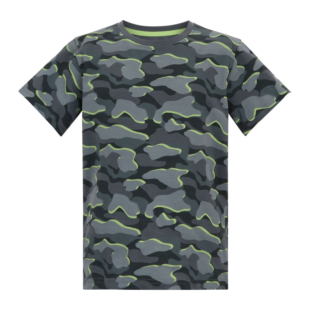 Regatta (14 Years, Dark Storm) Childrens/Kids Bosley Camo T-Shirt