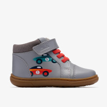 (Wide, 6 (Children's)) Flash Retro T Grey