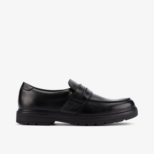 Clarks (Wide, Not Specified) Loxham Craft Y Black Leather