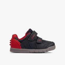 (Narrow, 4 (Children's)) Rex Play T Navy/Red Lea