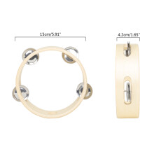 Tambourine for Kids, Handheld Tambourines Percussion Jingles Musical Instrument