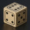 15mm Solid Polished Brass Dices Metal Solid Poker Dices Funny Game Playing Props 10