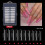 240x Clear Nail Tips Long False Nails Tips Artifical Fingernails Manicure Decor 01 10