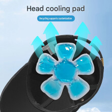 Hot Cold Cooling Pad for Head Area Care During Camping and Exercise Dark blue