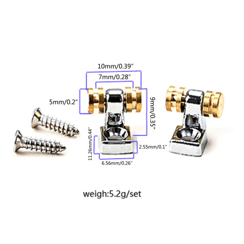 2 Pcs Roller String Trees Guide Retainer with Screws Electric Guitar Accessories