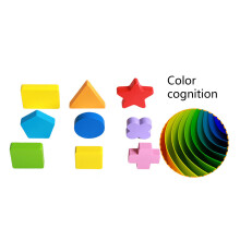 Toddler Learning Hand-eye Coordination Toy Kids Colorful Shape Matching equal plate two