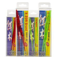 Ribbonfish Saltwater Tackle Set, ABS Form with Metal Cluster Squid Hook Red L