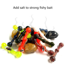 12Pieces Soft Lures Swimbait Worm Baits Fishing Lures Sea Baits Jigging 6 color matching