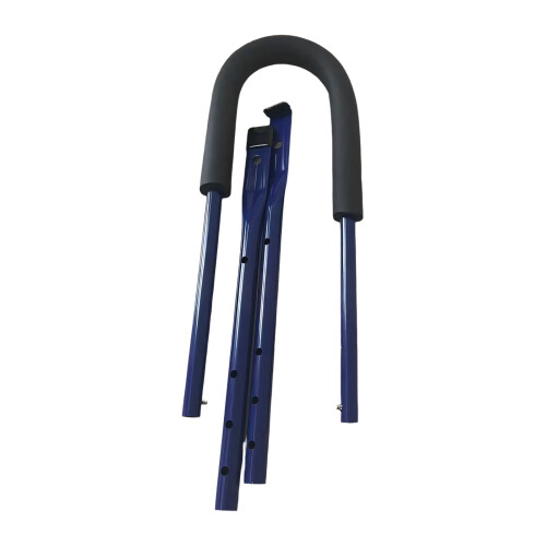 Telescoping push handle for kids bike practice and control use Blue 1