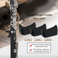 Silicone Clarinet Oboe Thumb Rest Cushion Clarinet Thumb Protector Finger Rest 3 mm
