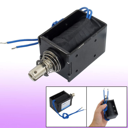 a12092000ux0143 20 mm Stroke Pull Type Open Frame Solenoid Electromagnet DC 12V, 2.279998" Width, 3.78" Length 1