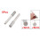 5 Pcs Cylindrical Head Shank Diamond Mounted Points File 8mmx20mmx6mm 2