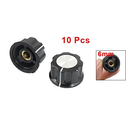 10 Pcs 34mm Top Rotary Knobs for 6mm Dia. Shaft Potentiometer 2