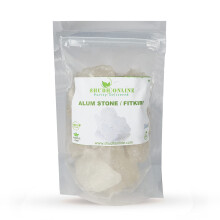 Pierre d'Alun Bio pour le Visage (100 g) - Pierre d'Alun pour Hygiène Intime - Pierre d'Alun Naturelle pour Rasage