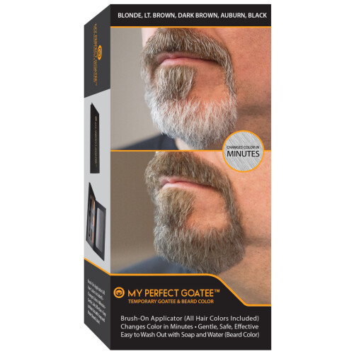 Colore Temporaneo per Goatee e Barba, Applicatore a Pennello