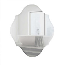 Miroir sans cadre Bellaterra Home 808318-M 20 pouces, Argent