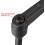 M8 x 32mm Handle Adjustable Clamping Lever Thread Push Button Ratchet Male Threaded Stud Knobs Rotating Screw Handles Bolts with Locking Lever Black 3 4