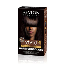 Revlon Realistic Vivid Colour Protein Geïnfuseerde Permanente Haarkleur, Warm Chocolade 110ml